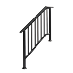 Handrails for Outdoor Steps Fits 3 to 4 Steps