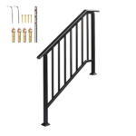 Handrails for Outdoor Steps Fits 3 to 4 Steps - Image 3