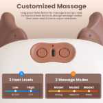 Adjustable Strap Neck Massager, 3 Intensity 2 Heat Levels Cordless Deep Tissue Massager for Neck Shoulder Back, Travel Office Home Use - Image 8