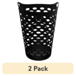 (2 pack) Carrying Handles Laundry Hamper, Black, Adult (Shipment from Walmart) - Image 2