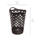 (2 pack) Carrying Handles Laundry Hamper, Black, Adult (Shipment from Walmart) - Image 4