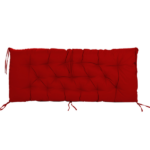 Outdoor Swing Cushions 70 Inch, Waterproof 4" Thick Porch Swing Cushion Replacement with Backrest and Ties, Comfortable 2-3 Seat Pation Swing Pad for Backyard, Garden, Lawn, Outdoor Furniture red - Image 7