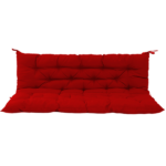 Outdoor Swing Cushions 70 Inch, Waterproof 4" Thick Porch Swing Cushion Replacement with Backrest and Ties, Comfortable 2-3 Seat Pation Swing Pad for Backyard, Garden, Lawn, Outdoor Furniture red - Image 8