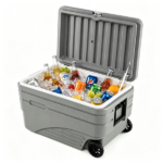 103QT Hard Ice Cooler, Retention Portable Cooler with Wheels, 330LBS Support Seat, Leak-Proof Ice Chest for Camping Beach - Image 3