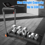 Treadmills for Home, 3.5HP Quiet Folding Treadmill with Heart Rate Sensor, Dual Cushion System, 330lbs Weight Capacity, Holder for Cup & Phone - Image 5