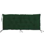 Outdoor Swing Cushions 70 Inch, Waterproof 4" Thick Porch Swing Cushion Replacement with Backrest and Ties, Comfortable 2-3 Seat Pation Swing Pad for Backyard, Garden, Lawn, Outdoor Furniture dark green - Image 7