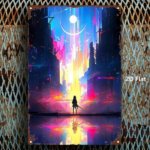 CIFbuy Cyberpunk Anime Metal Sign, Vintage Retro City Hero Wall Art, 2D Flat Urban Aesthetic Decor For Home Office Gym Bedroom, Motivat TikTok, TikTok, Self-pickup Logiopics - Image 3
