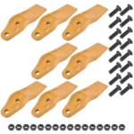 8 Pack Bucket Uni-Teeth with Hardware 1324720 Fit for Caterpillar Skid Steers 247 257 - Image 5