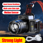 5-Modes LED Headlamp Motion Sensor Headlamp USB Rechargeable Canping Hiking Headlight(US Logistics For USPS/DHL/Fedex/UPS. No designated logistics accepted TK/TMEU only For self-pickup - Image 9