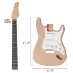 DIY 6 String ST Style Electric Guitar Kits with Mahogany Body, Maple Neck and Accessories - Image 2
