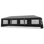 Same Code 52688135 10'x30' Outdoor Party Tent with 8 Removable Sidewalls, Waterproof Canopy Patio Wedding Gazebo Black - Image 7