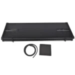 Matte Black Hard Tri-Fold Truck Bed Cover, 5FT Waterproof Tonneau Cover with LED Replacement for Ford Ranger 2019 2020 2021 2022 2023 2024 - Image 3