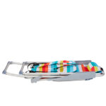 Same Code 14464082 63*70*99cm Heightened Oxford Cloth Silver White Aluminum Tube Bearing 100kg Beach Chair Rainbow Stripes - Image 12