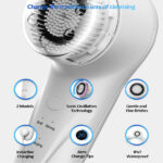 Facial Cleansing Brush, Sonic Facial Brush with 3 Brush Heads for Daily Skin Care, Rechargeable and Gentle Face Exfoliator - Image 5
