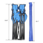 Same Code 57651919 Portable Outdoor 2-Seat Folding Chair with Removable Sun Umbrella Blue - Image 41