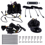 UTV Turn Signal Kit w/ 110D Horn Street Legal Rocker Switch Triangle LED Lights Replacement for Polaris, Can-Am, Teryx, CFMoto