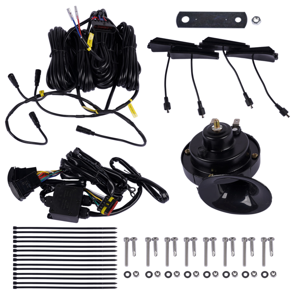 UTV Turn Signal Kit w/ 110D Horn Street Legal Rocker Switch Triangle LED Lights Replacement for Polaris, Can-Am, Teryx, CFMoto