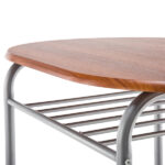 Same Code 35204938 Brown Wood Grain PVC Breakfast Table (One Table and Two Chairs) - Image 20