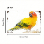 CIFbuy 1pc 8x12 Inch Sun Conure Parrot Metal Sign, Sturdy 2D Flat Wall Plaque For Home Bedroom Kitchen Bar Restaurant Decor TikTok, TikTok, Self-pickup Logiopics - Image 2