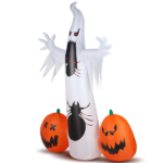 Replace 32359895 11.8 FT Halloween Inflatables Ghost Spider Pumpkin Outdoor Decorations, Scary Halloween Giant Blow up Ghost Decorations for Holiday Party Front Yard Lawn Garden Decor - Image 6
