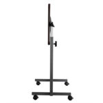Multifunctional Adjustable Bedside Table MDF/Iron/4 Wheels With Brake, Dark Wood Grain Color - Image 14