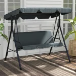 Beige Boho Macrame Hanging Swing Chair with 2 Padded Cushions, 330LBS Capacity Hammock Chair for Indoor Outdoor Bedroom Patio Balcony - Image 16