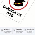 CIFbuy 1-Pack Beware Of The Dog Sign 8x12 Inch Heavy-Duty Steel Pet Safety Warning Plaque, Weatherproof Rustproof Outdoor Yard Decor Wi TikTok, TikTok, r Wi Self-pickup Logiopics - Image 6