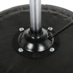Round Stool Plastic Arch Feet Rotation Bar Stool Black - Image 10