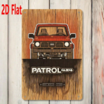 CIFbuy 1pc 2D Flat Red Off-Road Car Metal Sign, 7.87*11.81 Inch Waterproof Vintage Wall Plaque, Wall Plaque, Outdoor Garage Art Decor Off-Road CarikTok, Off-Road CarikTok, que Self-1 ckup Logiopor