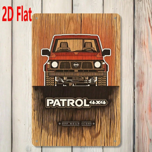 0136b175-eb0a-48ae-be7c-c437b4678c49.png CIFbuy 1pc 2D Flat Red Off-Road Car Metal Sign, 7.87*11.81 Inch Waterproof Vintage Wall Plaque, Wall Plaque, Outdoor Garage Art Decor Off-Road CarikTok, Off-Road CarikTok, que Self-1 ckup Logiopor - Image 1