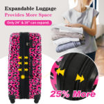 Hardshell Luggage Sets 3 pcs Spinner Suitcase with TSA Lock Lightweight-20"+24"+28" Luggages - Image 3