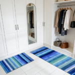 Three-piece kitchen rug set, non-slip and washable, abstract pattern kitchen hallway rug, soft and comfortable, suitable for sinks, floors, entrances, hallways and bathrooms. - Image 8