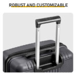 PP Trolley Case 20in 24in 28in 3PCS Suitcase Set Dark Gray - Image 7