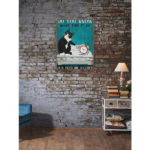 CIFbuy 12x8 Inch Funny Cat Quote Feed Me O'clock Vintage Metal Sign Home Wall Art Decor (TikTok, temu pick-up service) - Image 3