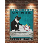 CIFbuy 12x8 Inch Funny Cat Quote Feed Me O'clock Vintage Metal Sign Home Wall Art Decor (TikTok, temu pick-up service) - Image 5