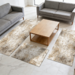Three-piece kitchen rug set, non-slip and washable, abstract pattern kitchen hallway rug, soft and comfortable, suitable for sinks, floors, entrances, hallways and bathrooms. - Image 12