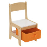 Children's Wooden Table And Chair Set With Two Storage Bags (One Table And Two Chairs) - Image 70