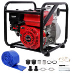 Gas Engine Powered Water Pump 3" inlet&outlet, Flow:264Gpm , 7HP Engine 212CC, EPA Certificated, 3in NPT Connector, with 25FT Flat Hose outlet - Image 15