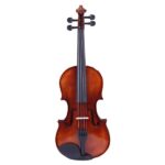[Do Not Sell on Amazon] GV201 4/4 Classic Solid Wood Violin Case Bow Violin Strings Rosin Shoulder Rest Electronic Tuner - Image 4