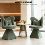 Vanity Chair with Butterfly Back,Swivel Accent Chair Dining Chairs,Makeup Stool for Bedroom Dressing Table,Suitable for Living Room,Dining Room,Study,Recreational Areas Green - Image 18