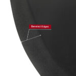 3′x 4.5′x 1/2" Beauty Salon Semicircle Anti-fatigue Salon Mat (Round Outside And Round Inside) Black - Image 4