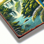 CIFbuy 1pc 2D Flat Metal Sign Brazilian Tropical Parrot" Vintage Tin Sign, Classic Retro Decorative Poster Wall Art, Poster Wall Art, 8x12 Inch Home Bar Tropical ParikTok, Tropical ParikTok, t Self-pickup Logiopics - Image 5