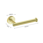 Toilet Paper Holder for Bathroom 2 Pack Tissue Holder Dispenser SUS304 Stainless Steel Toilet Roll Holder Wall Mount Brushed Gold - Image 2