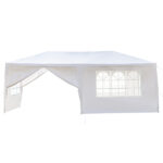 10'x20' Outdoor Party Tent with 6 Removable Sidewalls, Waterproof Canopy Patio Wedding Gazebo, White - Image 3