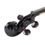 [Do Not Sell on Amazon] GV102 4/4 Solid Wood EQ Violin Case Bow Violin Strings Shoulder Rest Electronic Tuner Connecting Wire Cloth Black - Image 13