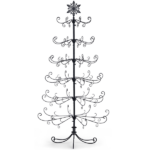 6ft Black PVC Iron Christmas Tree with Snowflake Top (Accessories Not Included) - Everyday Decor Tree - Image 2