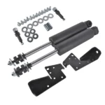 Front Bolt On Shock Relocator Kit Fit for Chevrolet Bel Air Impala El Camino 1958-1964 Black - Image 3