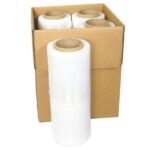 18" x 1000' 80 Gauge 4 Rolls Pallet Wrap Stretch Film Hand Shrink Wrap - Image 9