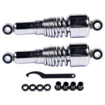 Chrome 10.5" Rear Shocks Absorbers Lowering For Harley Road King Tour Glide FLT Dyna 1991-2016 Sportster 1988-2003 2004-2015 - Image 7