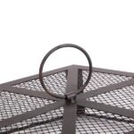 22" Hexagonal Shaped Iron Brazier Wood Burning Fire Pit Decoration for Backyard Poolside - Image 11